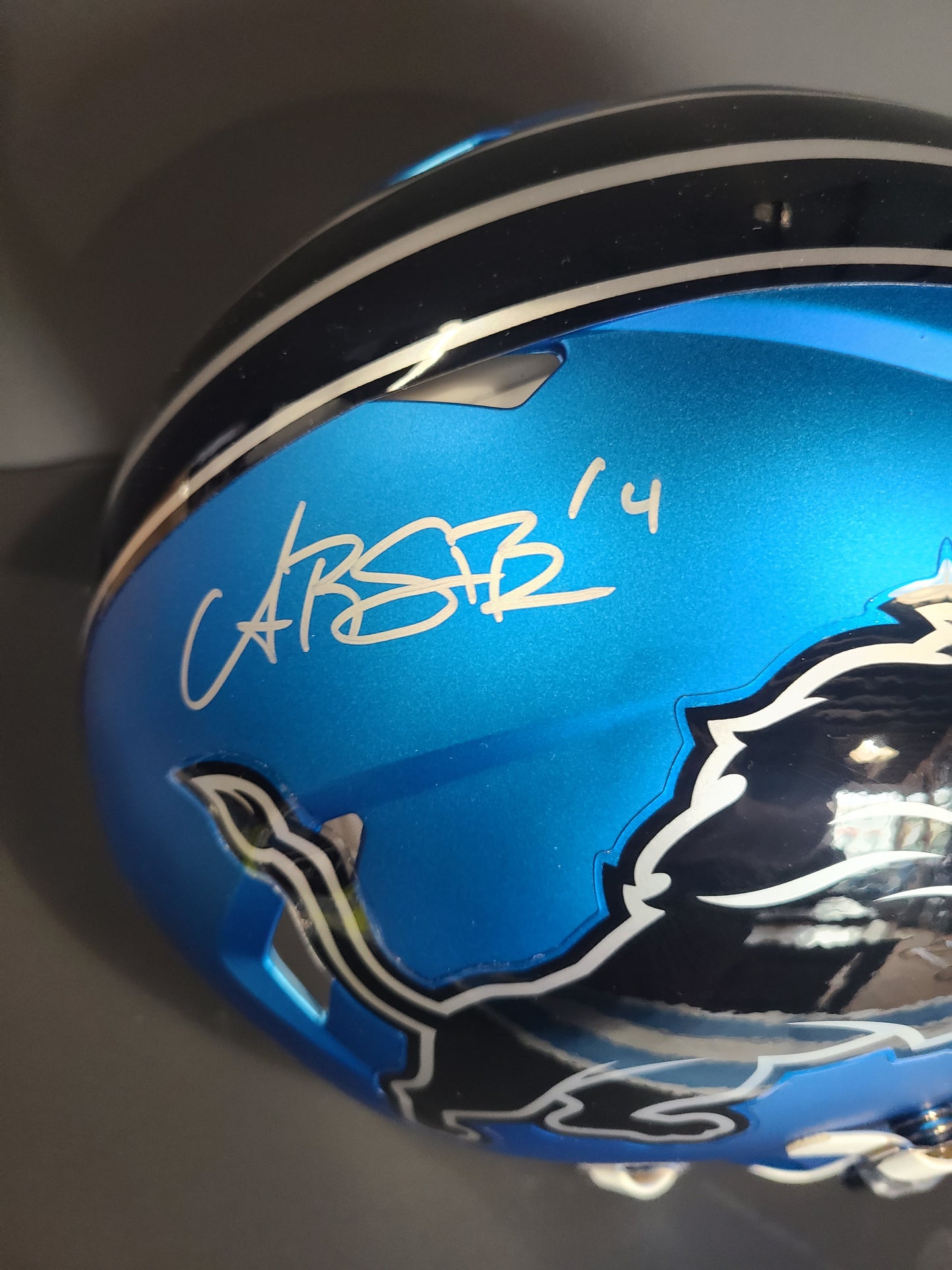 Detroit Lions Amon-Ra St. Brown Authentic Helmet Beckett Authenticated Signature