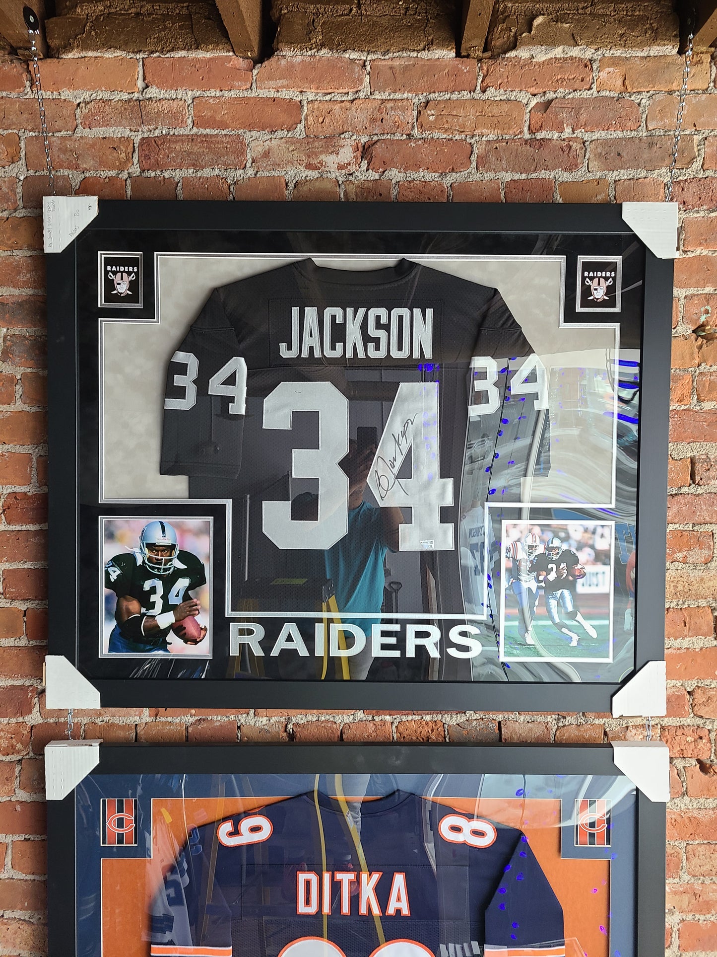 Los Angeles Raiders Bo Jackson Framed Jersey Fanatics Authenticated Signature
