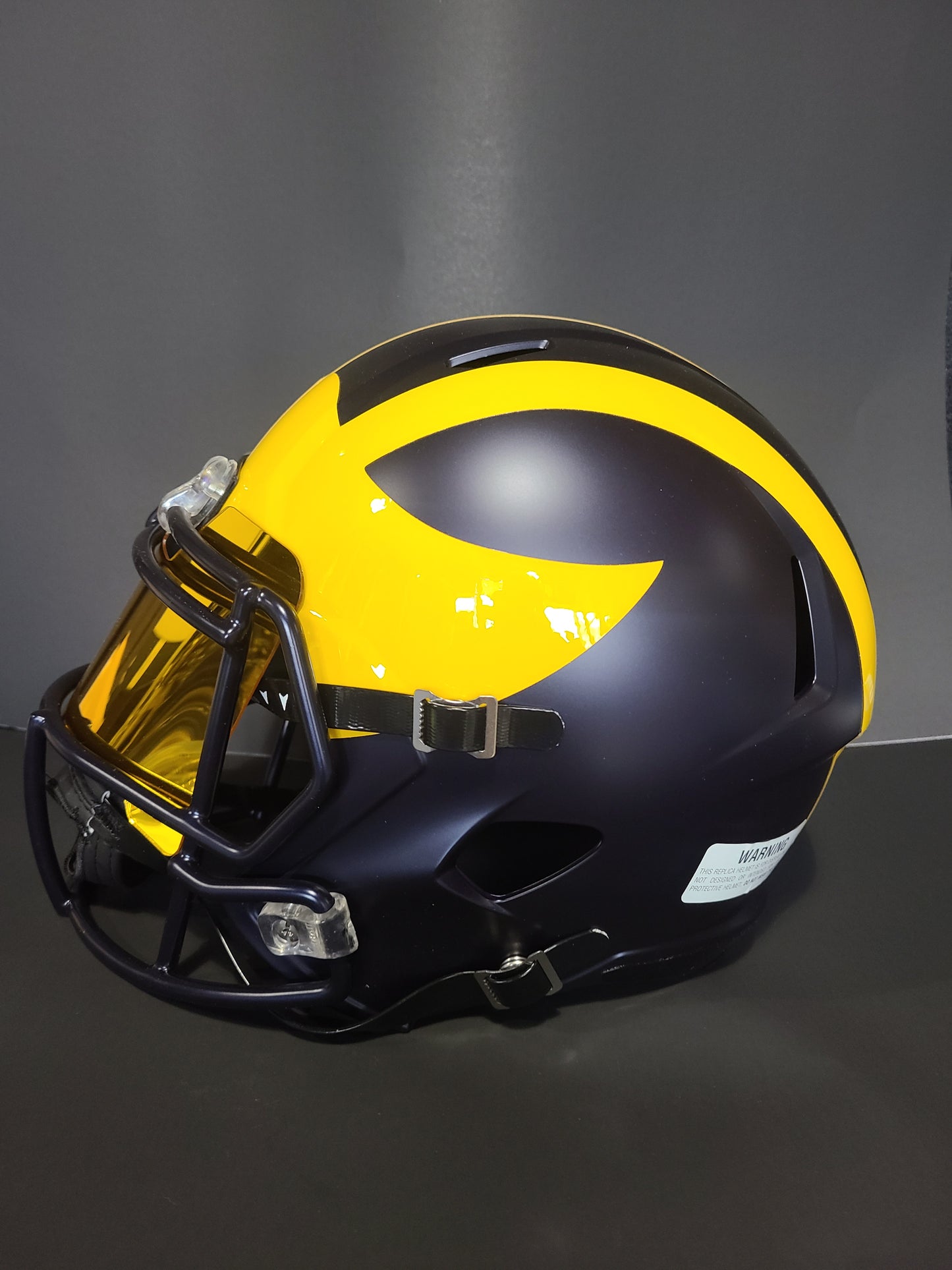 Michigan Wolverines JJ McCarthy Replica Helmet Beckett Authenticated Signature
