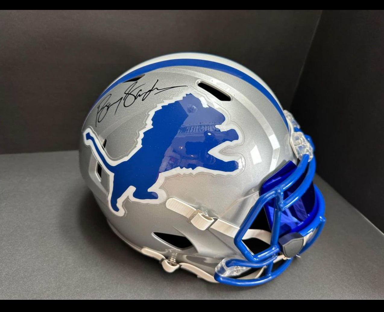 🔥 BARRY SANDERS full-size replica 🔥 (Beckett COA)