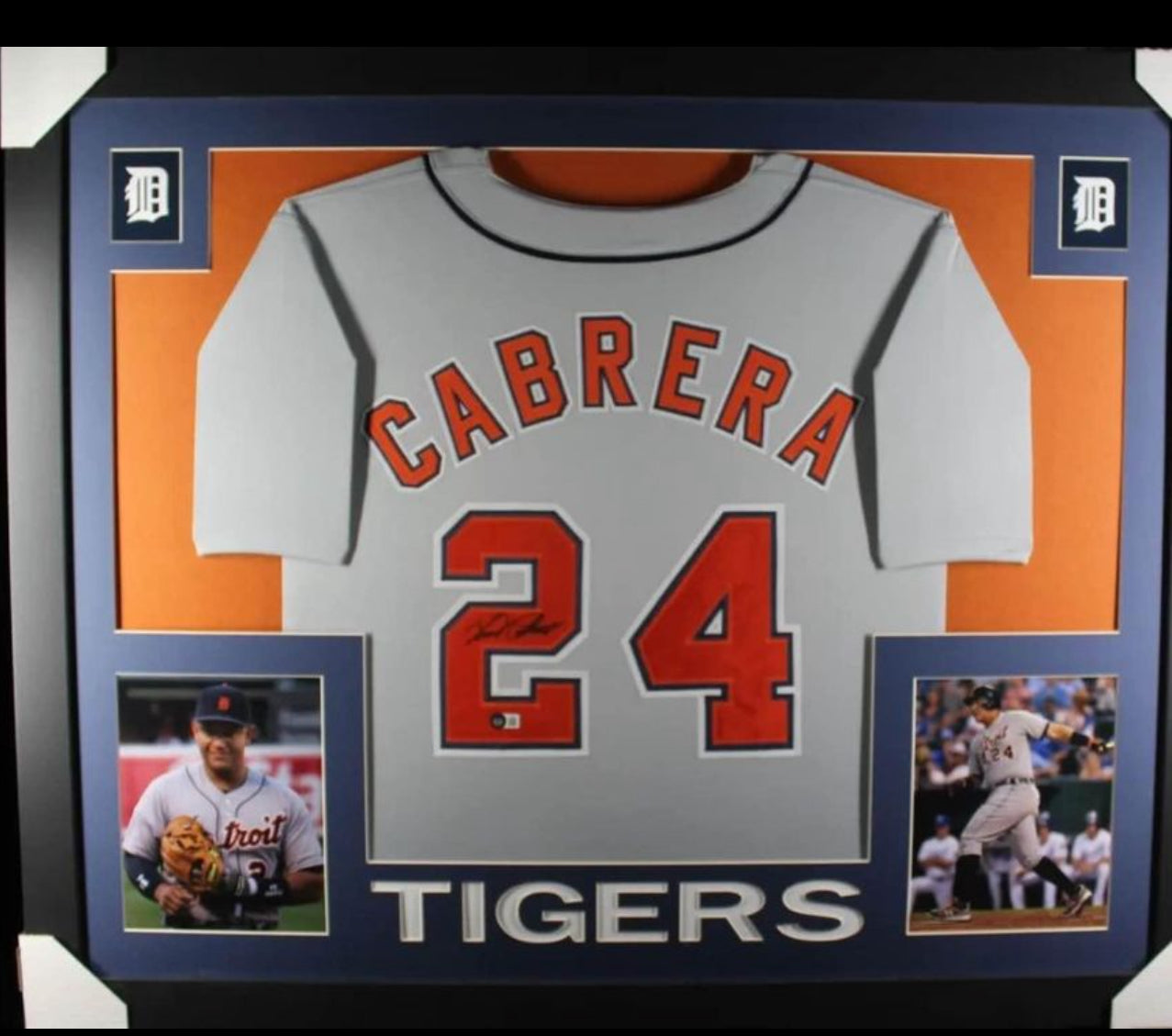 ⚾️MIGUEL CABRERA signed / autographed custom framed jersey!